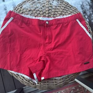 Parke & Ronen Swim Shorts Men’s Red 31 Bermuda VTG 60’s Style James Bond Liner